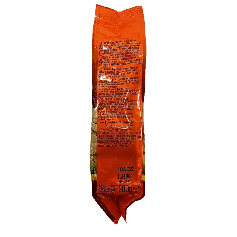 SUNTAT Kürbiskerne ungeschält geröstet & gesalzen (4x 200 g Packung)