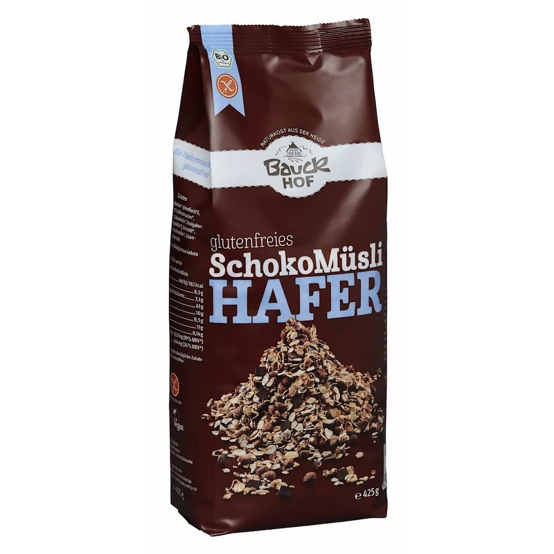 Bauckhof Bio Hafer Schoko Müsli glutenfrei