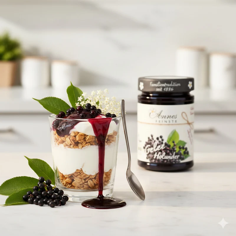Annes Feinstes Bio Holunderbeer-Gelee extra - 225g