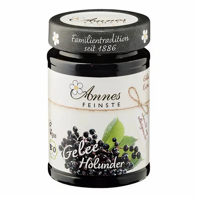Annes Feinstes Bio Holunderbeer-Gelee extra - 225g