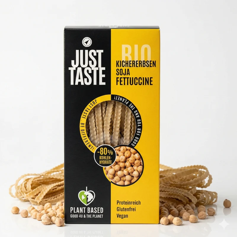 JUST TASTE – Kichererbsen-Soja Fettucchine – 250g