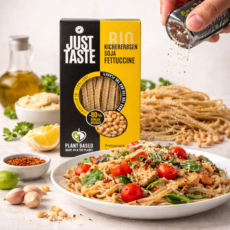 JUST TASTE – Kichererbsen-Soja Fettucchine – 250g