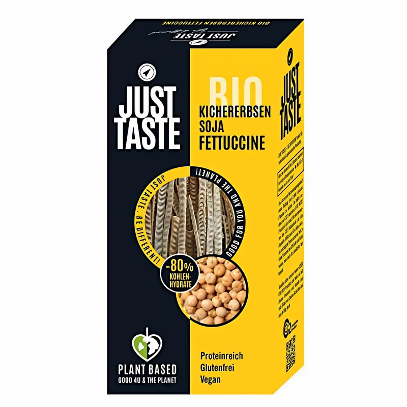 JUST TASTE – Kichererbsen-Soja Fettucchine – 250g