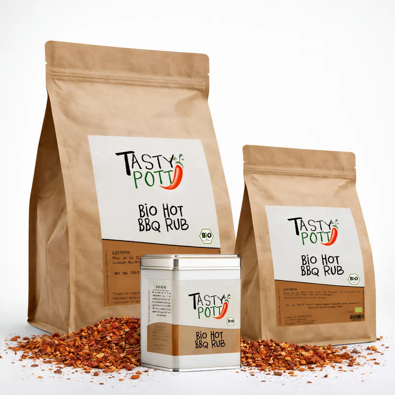 Tasty Pott Bio Hot BBQ Rub - im Beutel