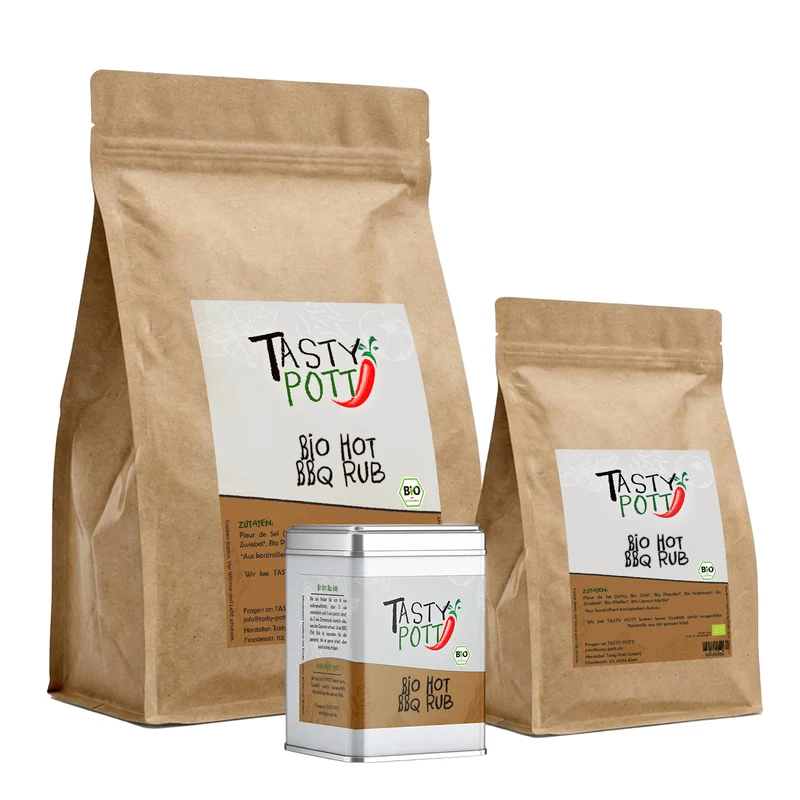 Tasty Pott Bio Hot BBQ Rub - im Beutel