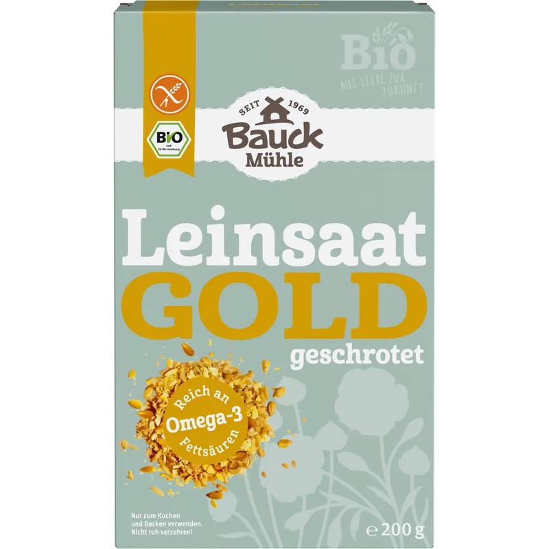 Bauckhof Bio Gold-Leinsaat geschrotet glutenfrei