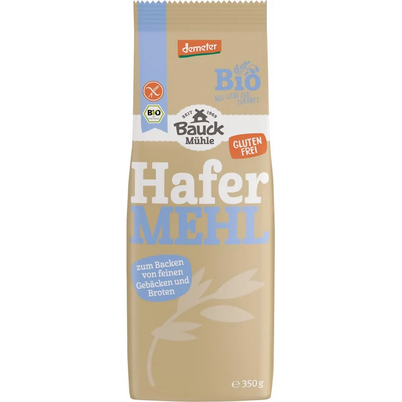 Bauckhof bio Hafermehl Vollkorn glutenfrei