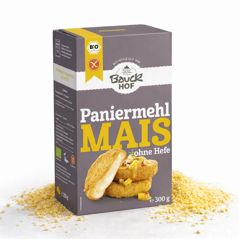 Bauckhof Bio Mais Paniermehl ohne Hefe - glutenfrei 200g