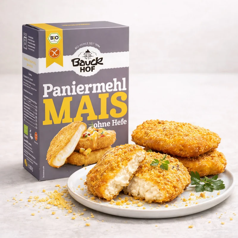 Bauckhof Bio Mais Paniermehl ohne Hefe - glutenfrei 200g