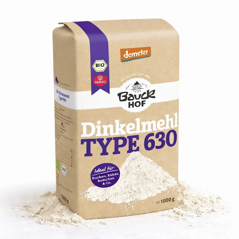 Bauckhof Bio Dinkelmehl Type 630 hell Demeter