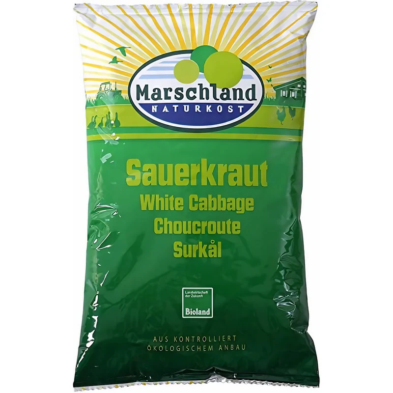 Marschland Naturkost Bioland Bio Sauerkraut im Folienbeutel - 520g