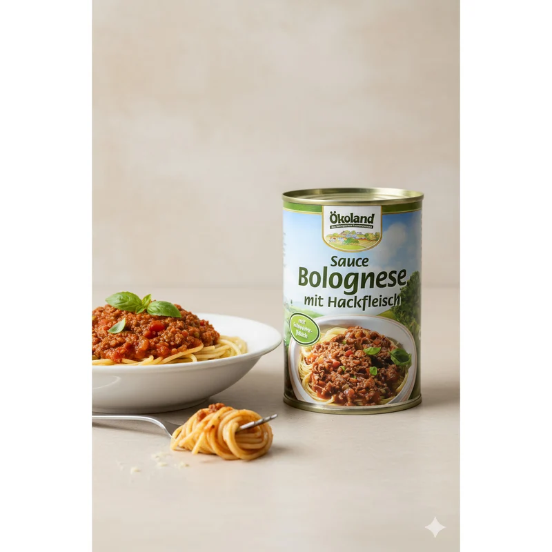 ÖKOLAND Bio Sauce Bolognese - 400g Dose