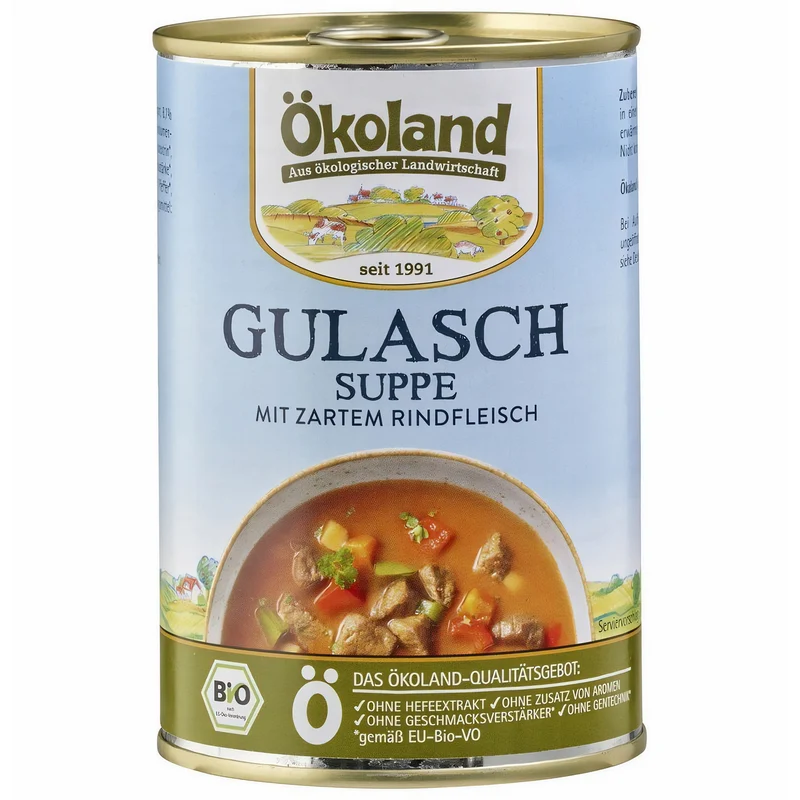 ÖKOLAND Gulaschsuppe, (6 x 400 g)