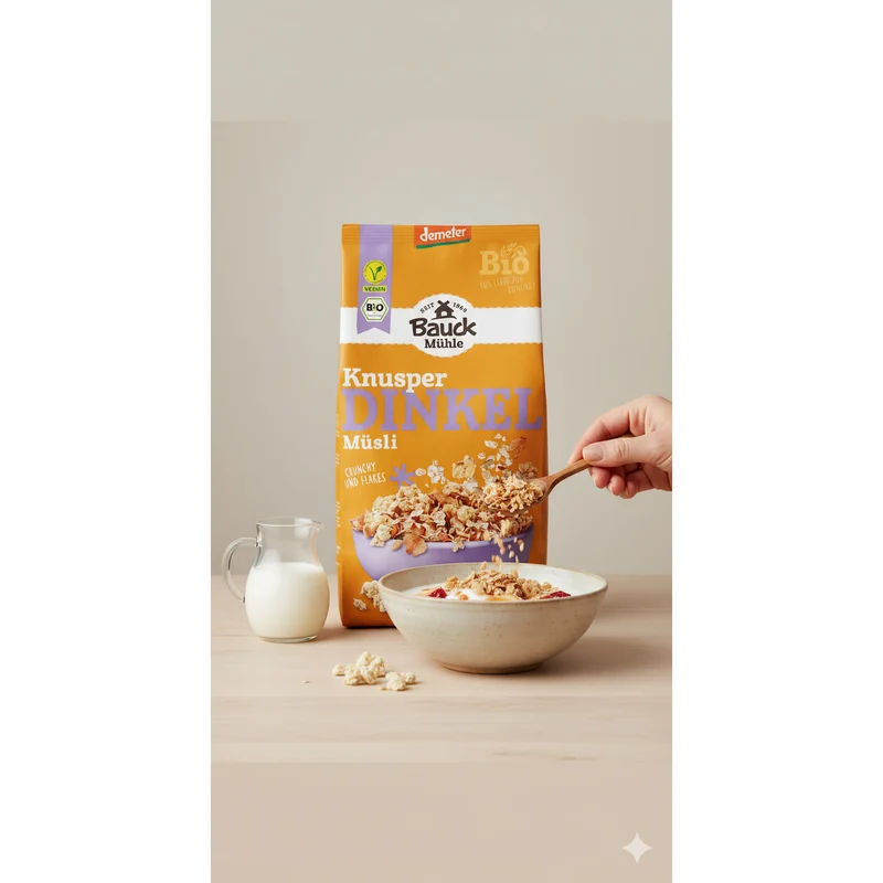 Bauckhof Bio Dinkel Müsli - Knusperzart 425g