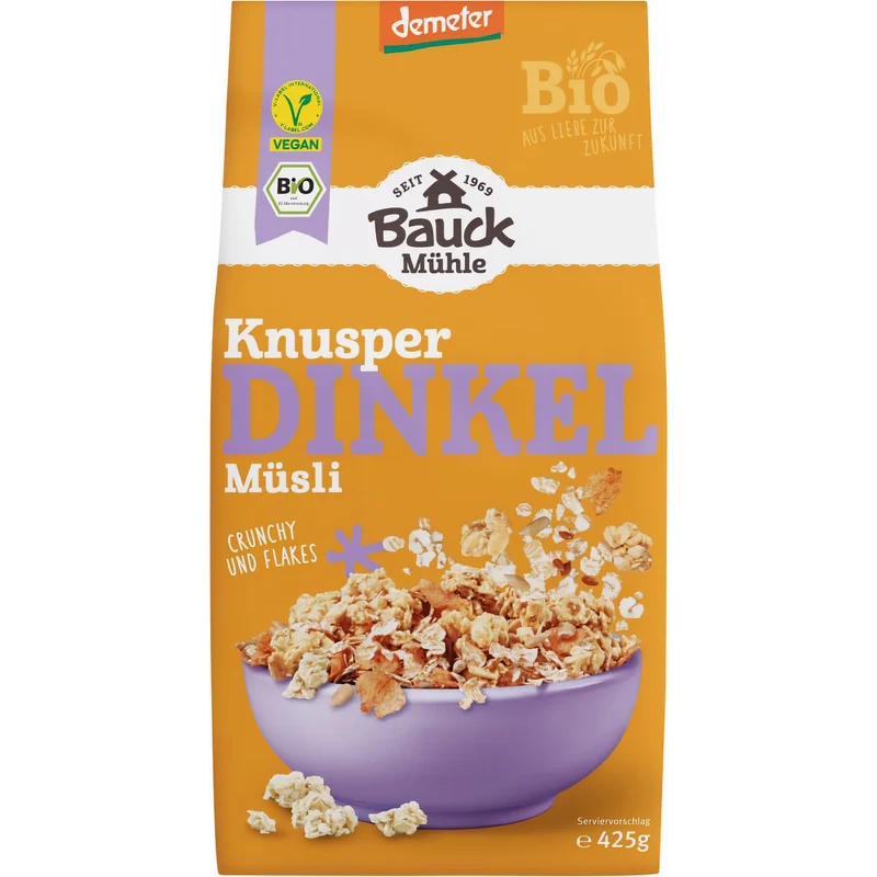 Bauckhof Bio Dinkel Müsli - Knusperzart 425g