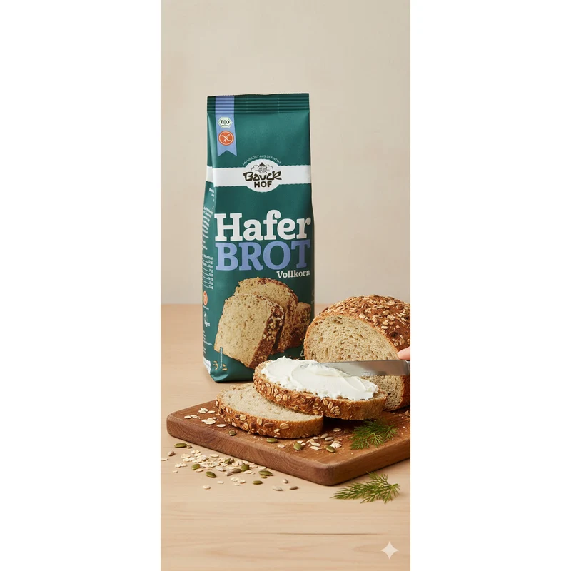 Bauckhof Bio Haferbrot Brotbackmischung glutenfrei