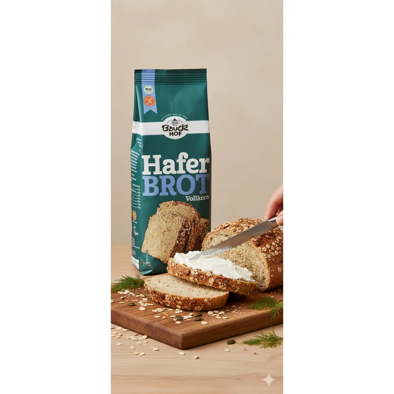 Bauckhof Bio Haferbrot Brotbackmischung glutenfrei
