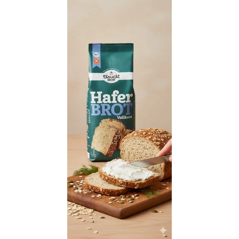 Bauckhof Bio Haferbrot Brotbackmischung glutenfrei