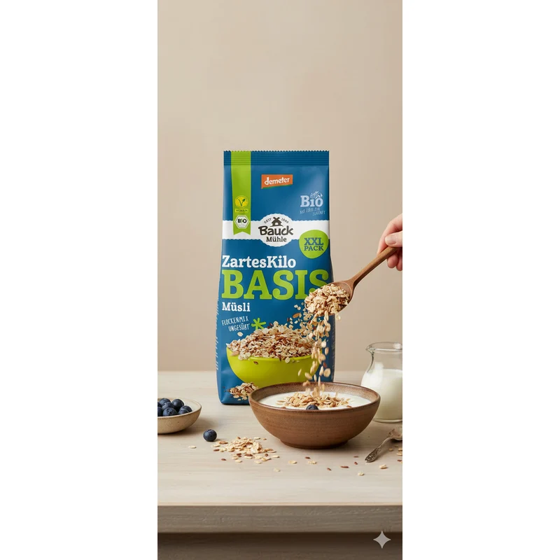 Bauck Mühle Bio Basis Müsli "Das zarte Kilo" demeter - 1kg