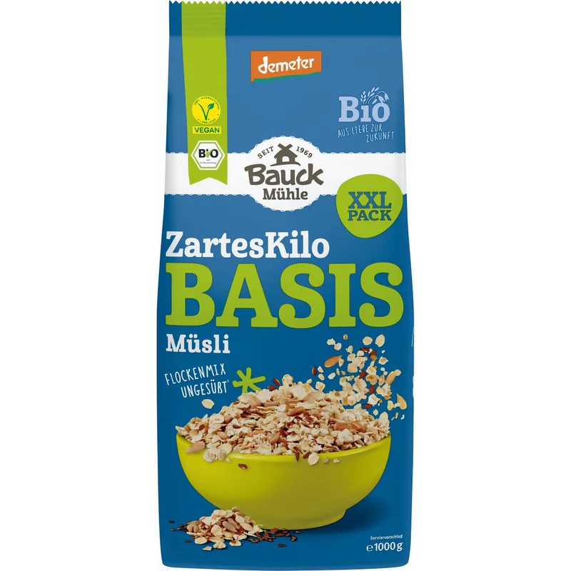 Bauck Mühle Bio Basis Müsli "Das zarte Kilo" demeter - 1kg