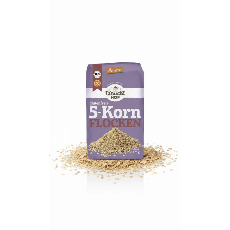 Bauck Hof Bio 5-Korn Flocken - 475g