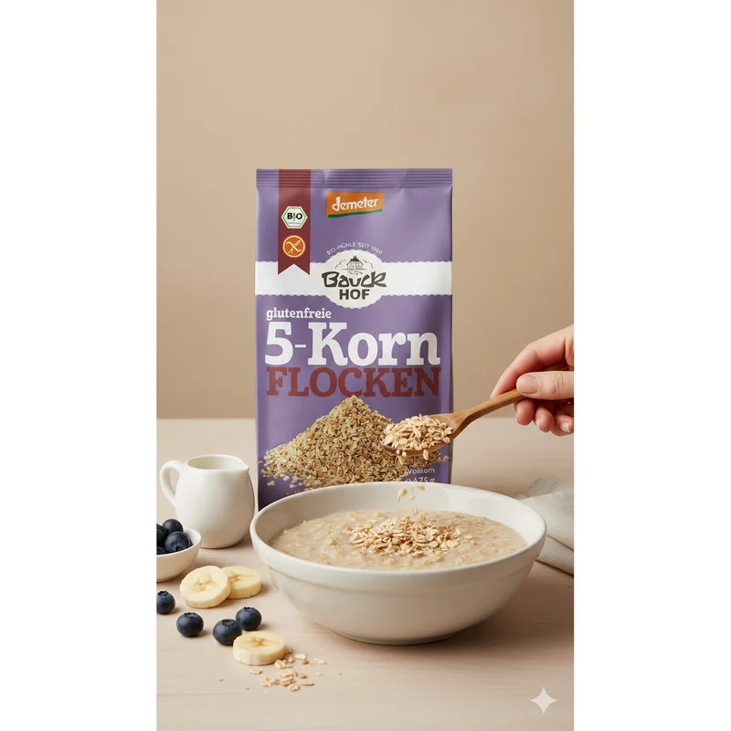 Bauck Hof Bio 5-Korn Flocken - 475g