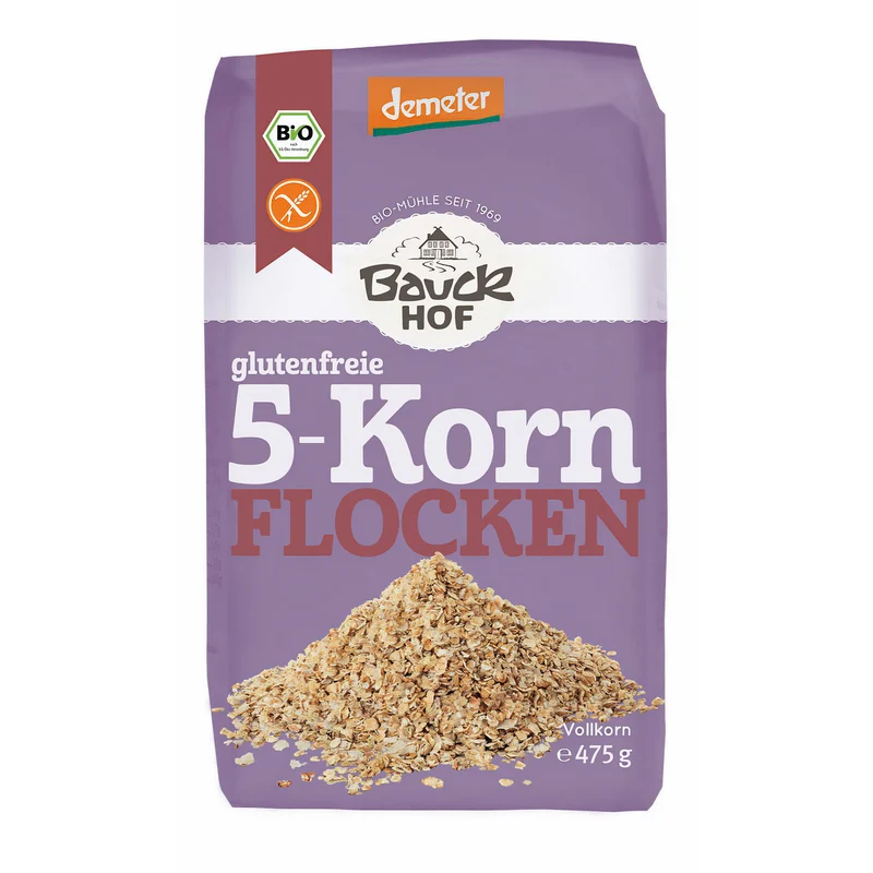 Bauck Hof Bio 5-Korn Flocken - 475g