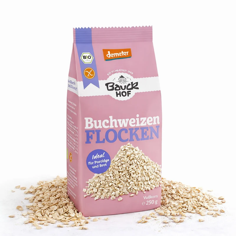 Bauckhof Bio Buchweizenflocken glutenfrei Demeter