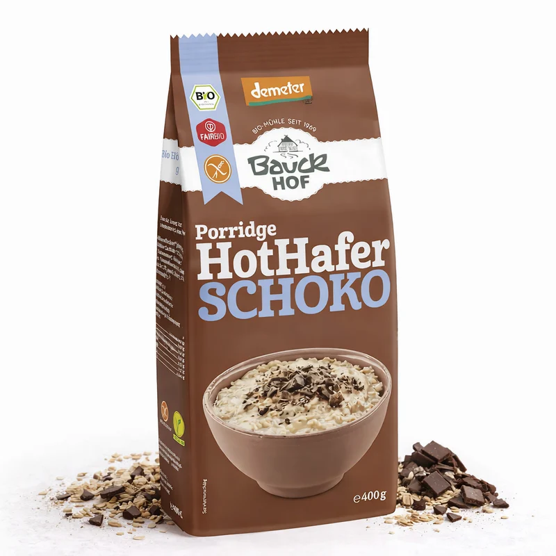 Bauckhof Bio Hot Hafer Schoko glutenfrei Demeter - 400g