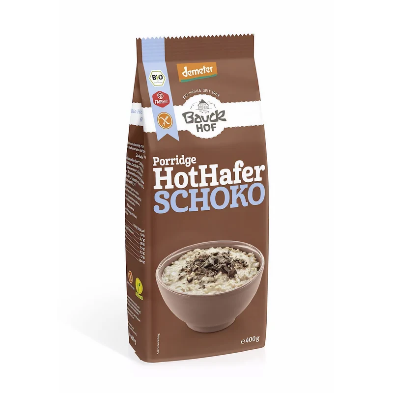 Bauckhof Bio Hot Hafer Schoko glutenfrei Demeter - 400g