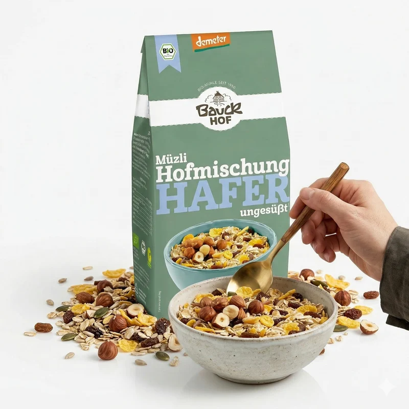 Bauckhof bio Hafermüsli Hofmischung - Demeter 4x 425g