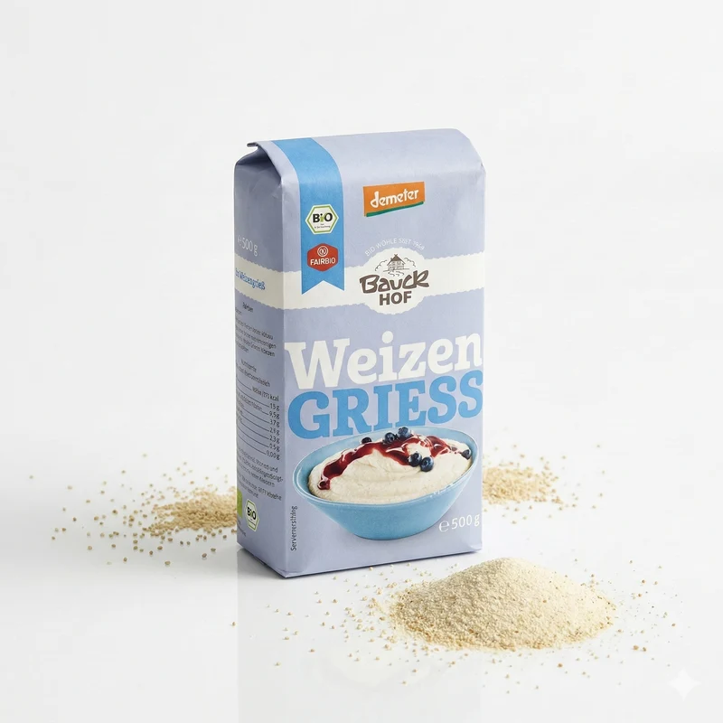 Bauckhof Bio Weizengrieß Demeter 500g