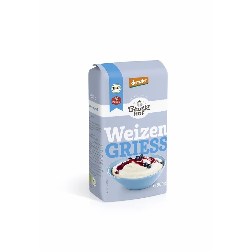 Bauckhof Bio Weizengrieß Demeter 500g