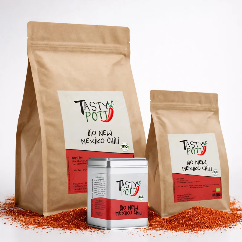 Tasty Pott Bio New Mexiko Chili Pulver - im Beutel