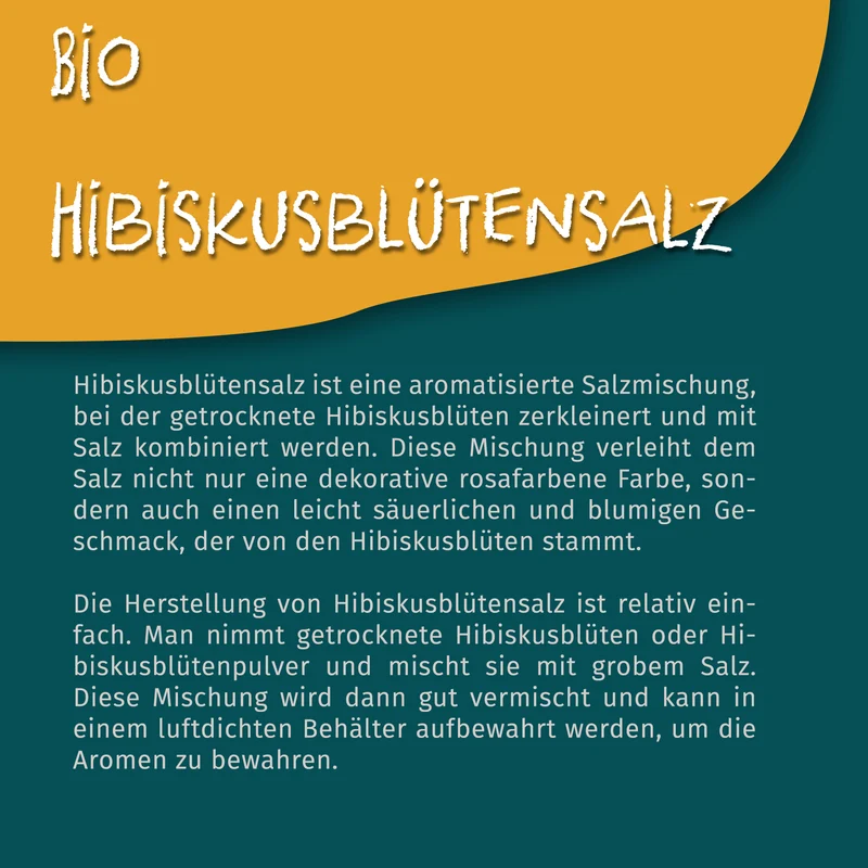 Tasty Pott Bio Hibiskusblütensalz - im Beutel
