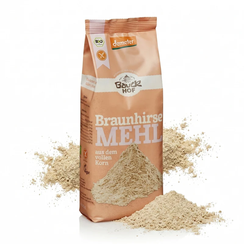 Bauckhof bio Braunhirsemehl Vollkorn glutenfrei