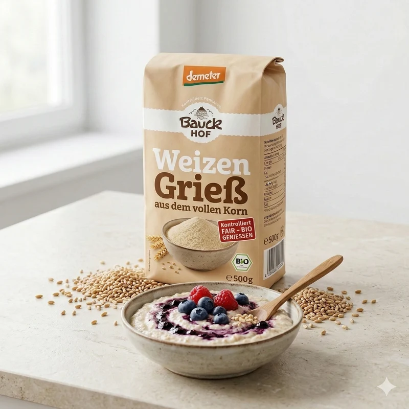 Bauckhof bio Braunhirsemehl Vollkorn glutenfrei