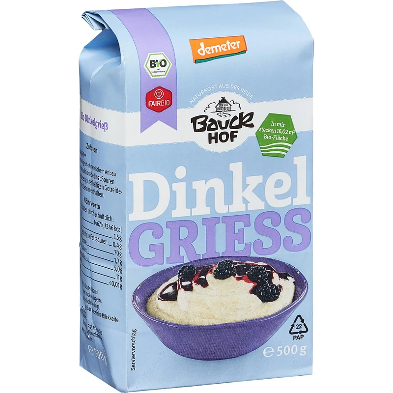 Bauck Bio Dinkel Vollgrieß
