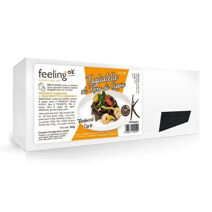 Tagliatelle al Nero di Seppia +Fibre 500g