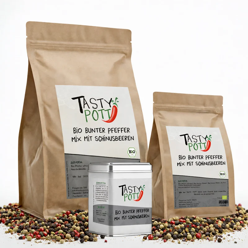 Tasty Pott Bio Bunter Pfeffer Mix mit Schinusbeeren - im Beutel