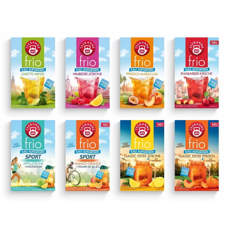 Teekanne FRIO Tee - verschiedene Sorten - 1 Packung (18 Beutel)