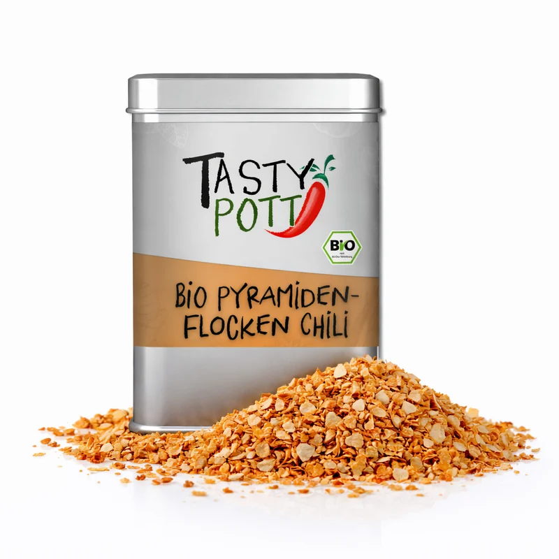 Tasty Pott Pyramiden Salz Flocken Chili - 85g Dose