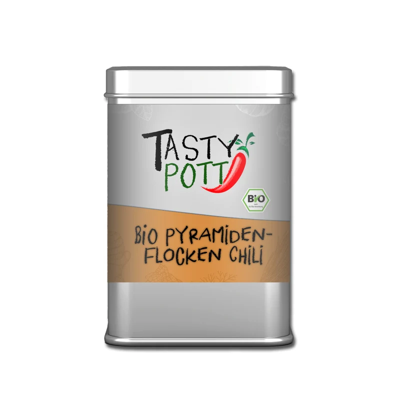 Tasty Pott Pyramiden Salz Flocken Chili - 85g Dose