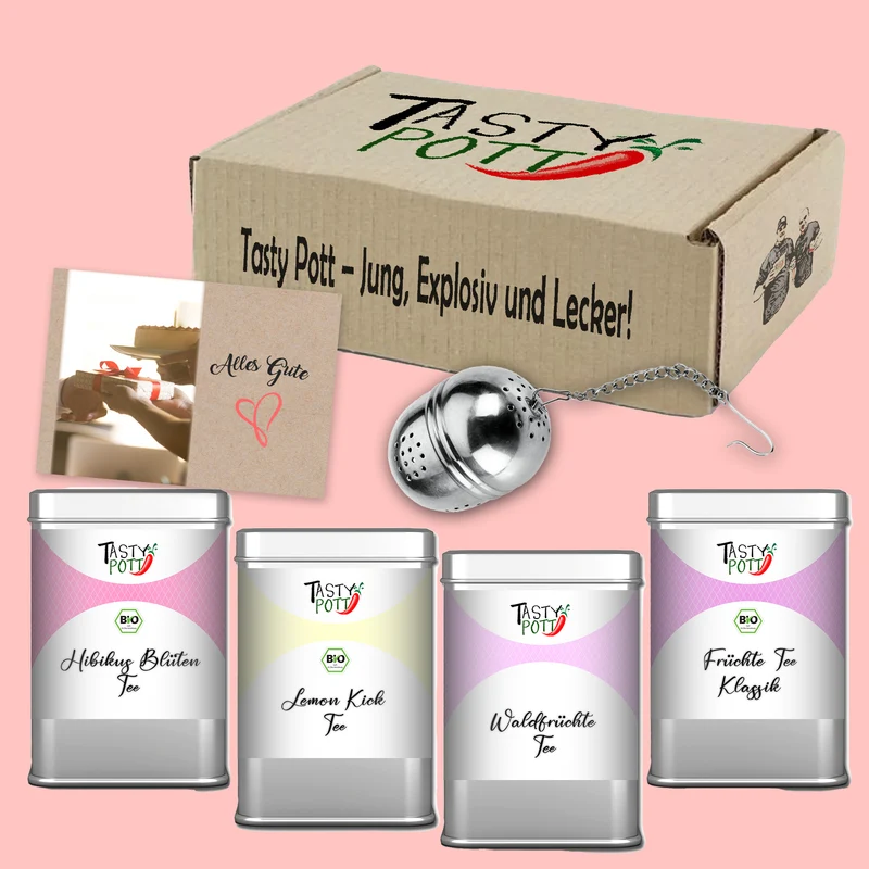 Tee Geschenk Box Abendwohl - Geschenkset | Geschenkbox | Tasty Pott