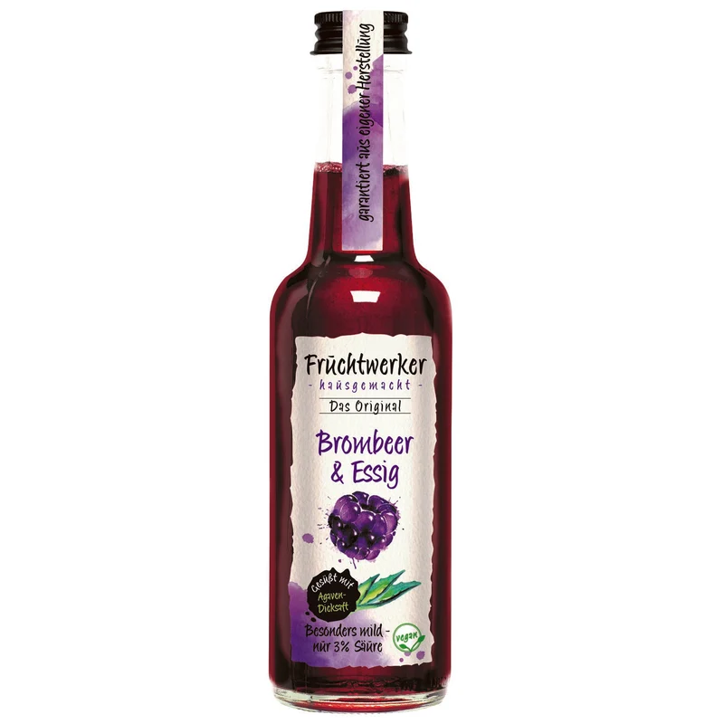 Fruchtwerker Brombeer & Essig mit Agavendicksaft 250ml