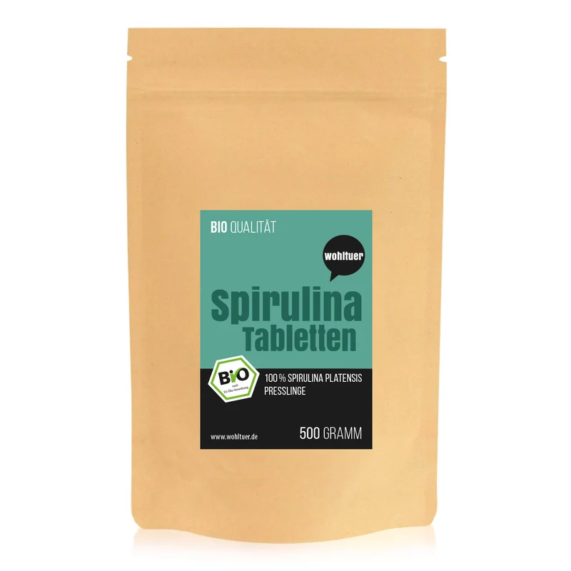 Wohltuer Bio Spirulina Tabletten - 500g