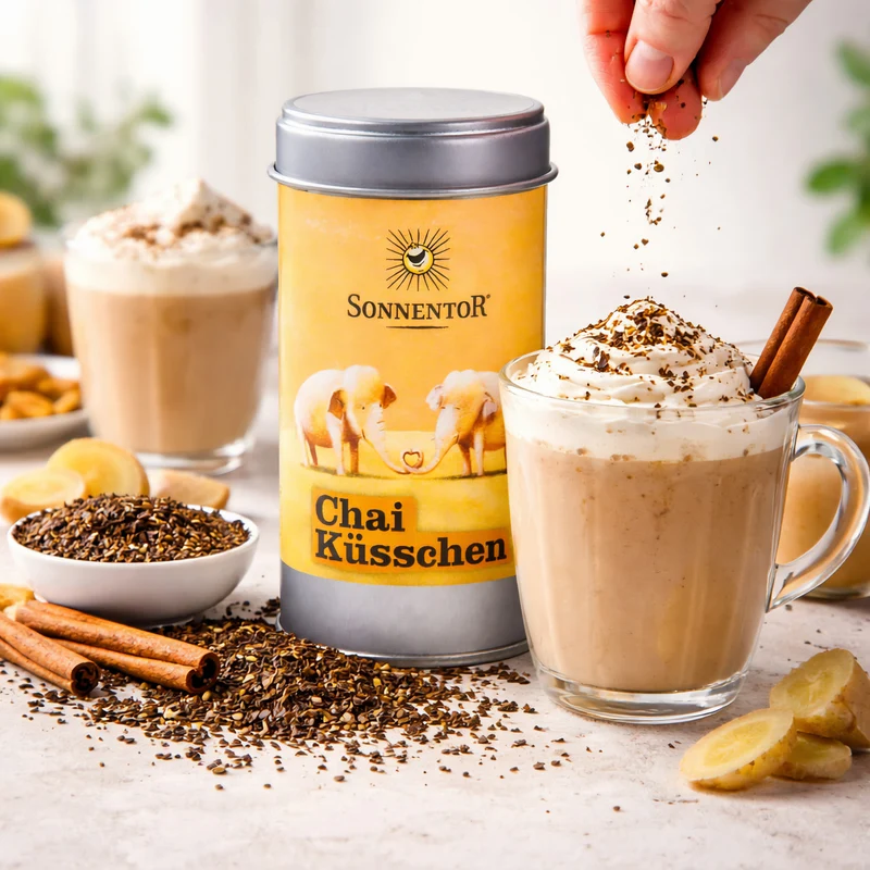 Sonnentor bio Chai Küsschen Gewürz - Blüten Zubereitung Streudose, 70g