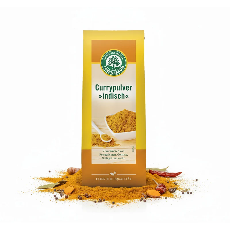 Lebensbaum bio Currypulver - Indisch, 3 x 50g