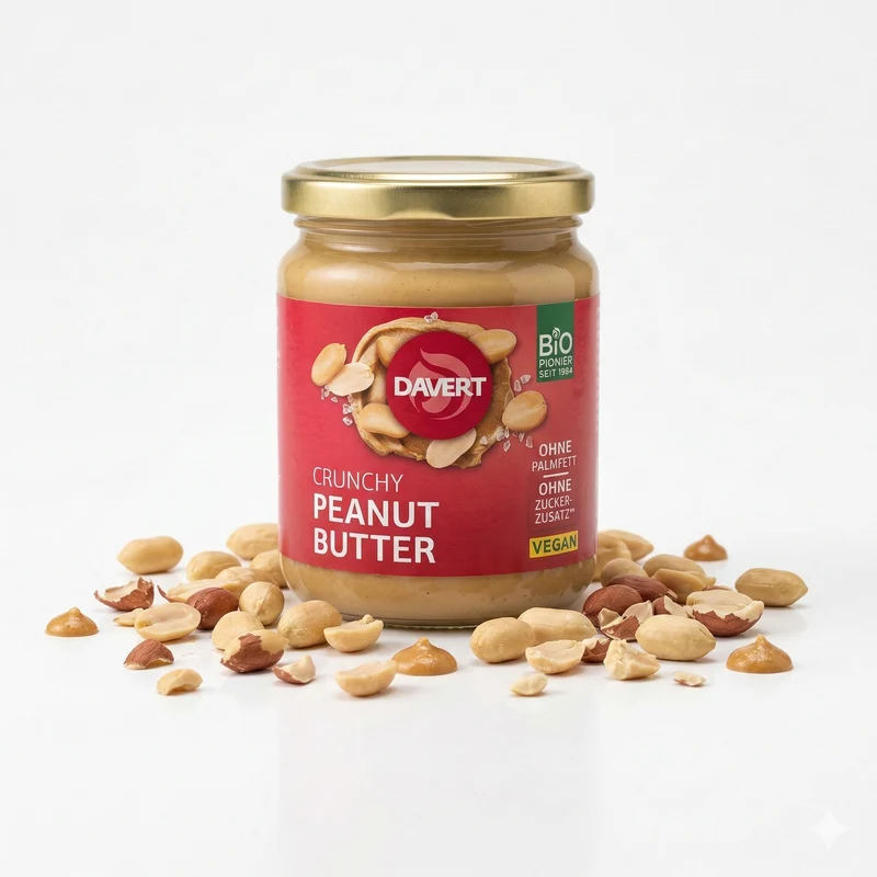 Davert bio Crunchy Peanutbutter 250g