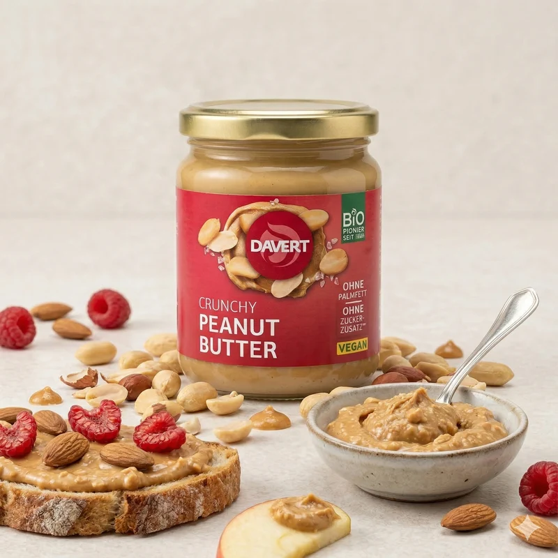Davert bio Crunchy Peanutbutter 250g